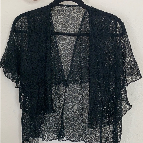 1940s shawl collar layering blouse top - Picture 2 of 4